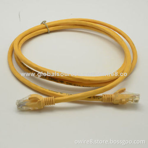 LAN cable Cat 5e UTP patch cord, CU, CCA, CCS